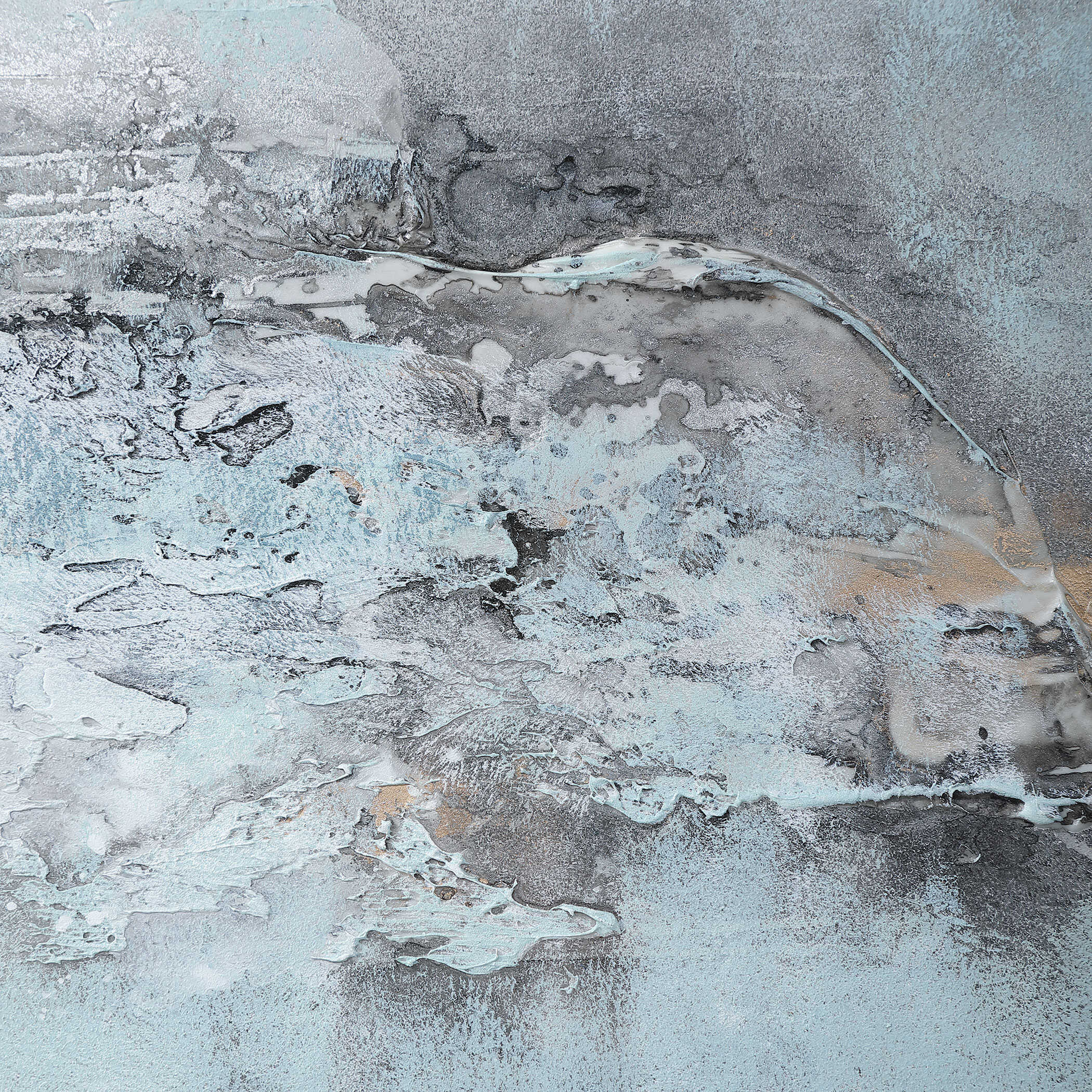 Ocean Swell Painted Metal Art Set/3 3 Cartons, Painting by Uttermost, 20.6" width x 65.7" height x 1.5" depth View 6