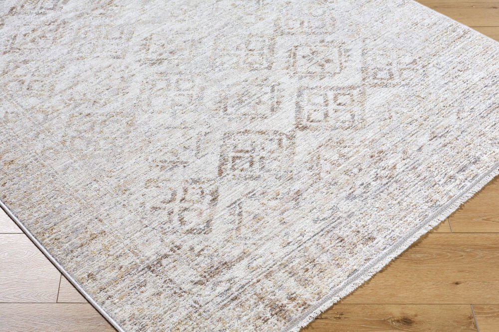 Azhar Machine Woven Rug, by Surya, 1'3.75" length x 1'3.75" width