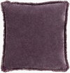 Washed Cotton Velvet Accent Pillow Poly, Decorative Pillow by Surya, 18" length x 18" width thumbnail