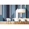 Pinwheel Stripe Blue Wall Mural thumbnail 1