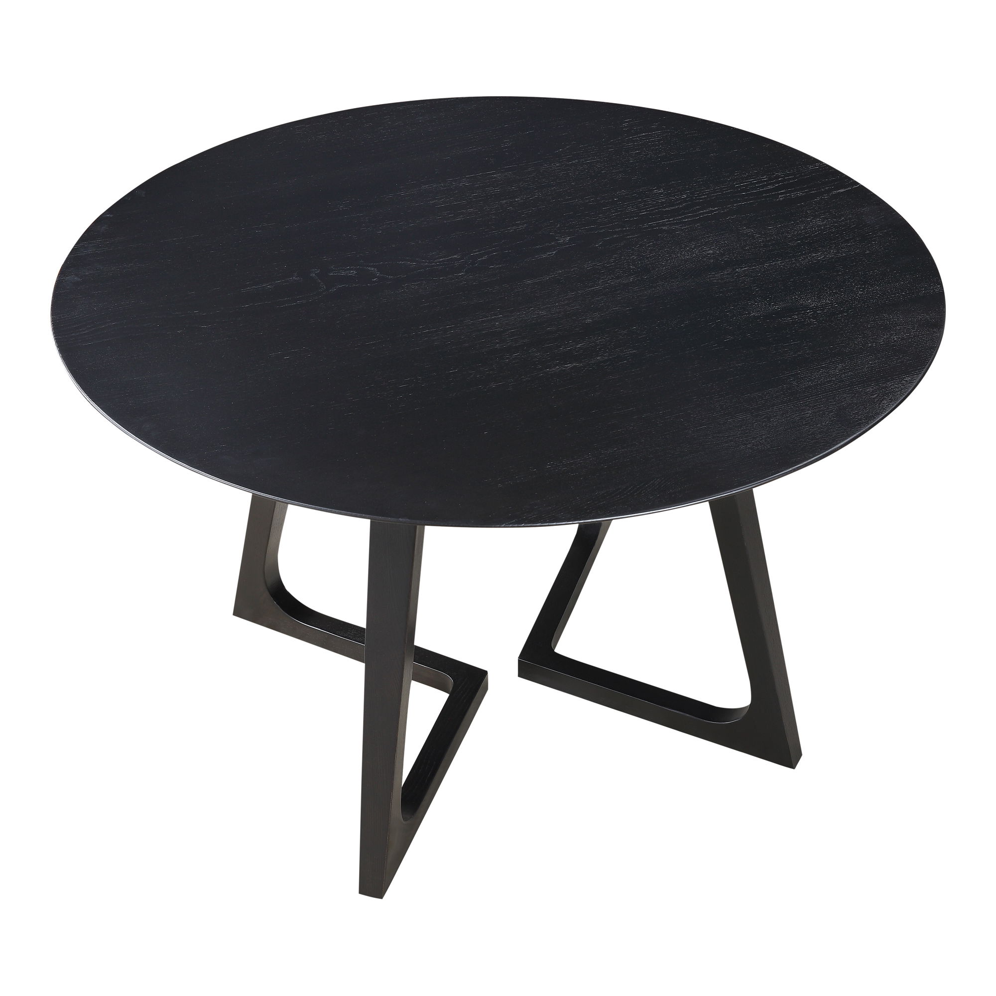 Godenza Round Dining Table Black, by Moe's Home, 47.5" width x 29.5" height x 47.5" depth View 3