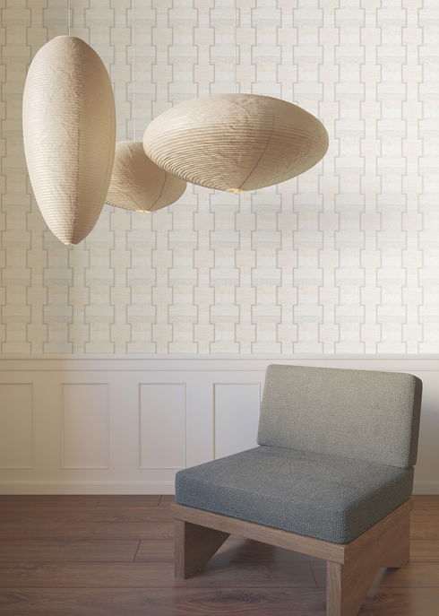 La Broderie Grey Wallpaper