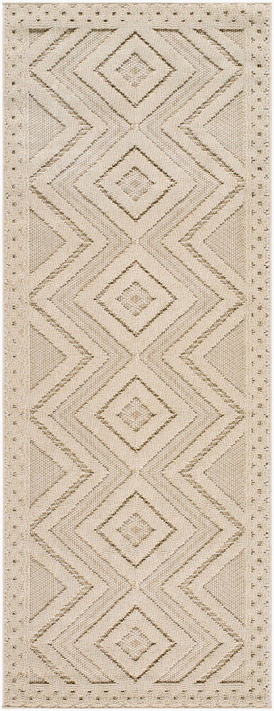 Rockport Machine Woven Rug, by Surya, 7'2.61" length x 2'7.5" width