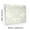 Cottontail Toile Vintage Duck Egg Peel & Stick Wallpaper thumbnail 11