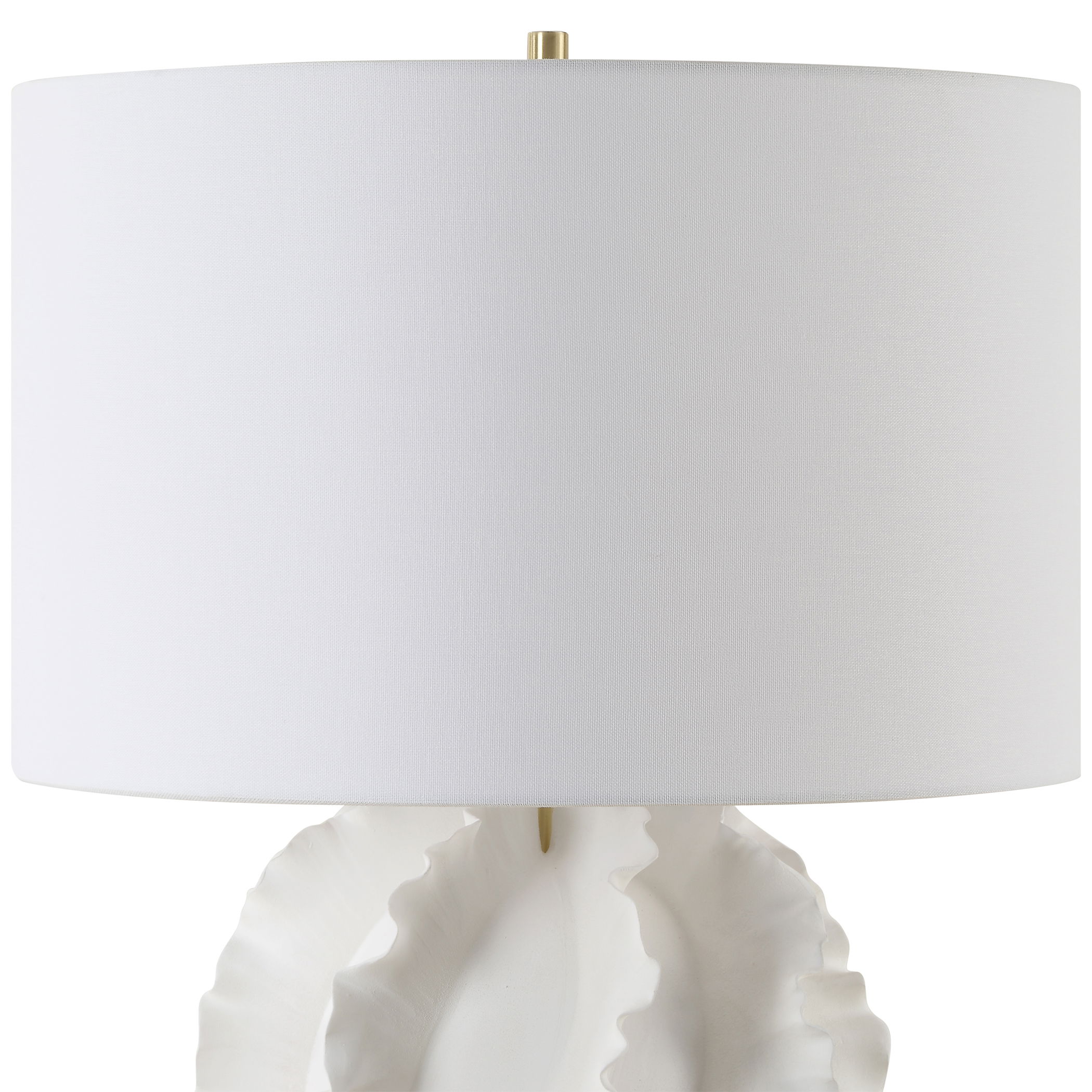 Saylor White Table Lamp large image 