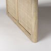 Grier  42' Square Light Brown Wood with Cane Coffee Table thumbnail 9
