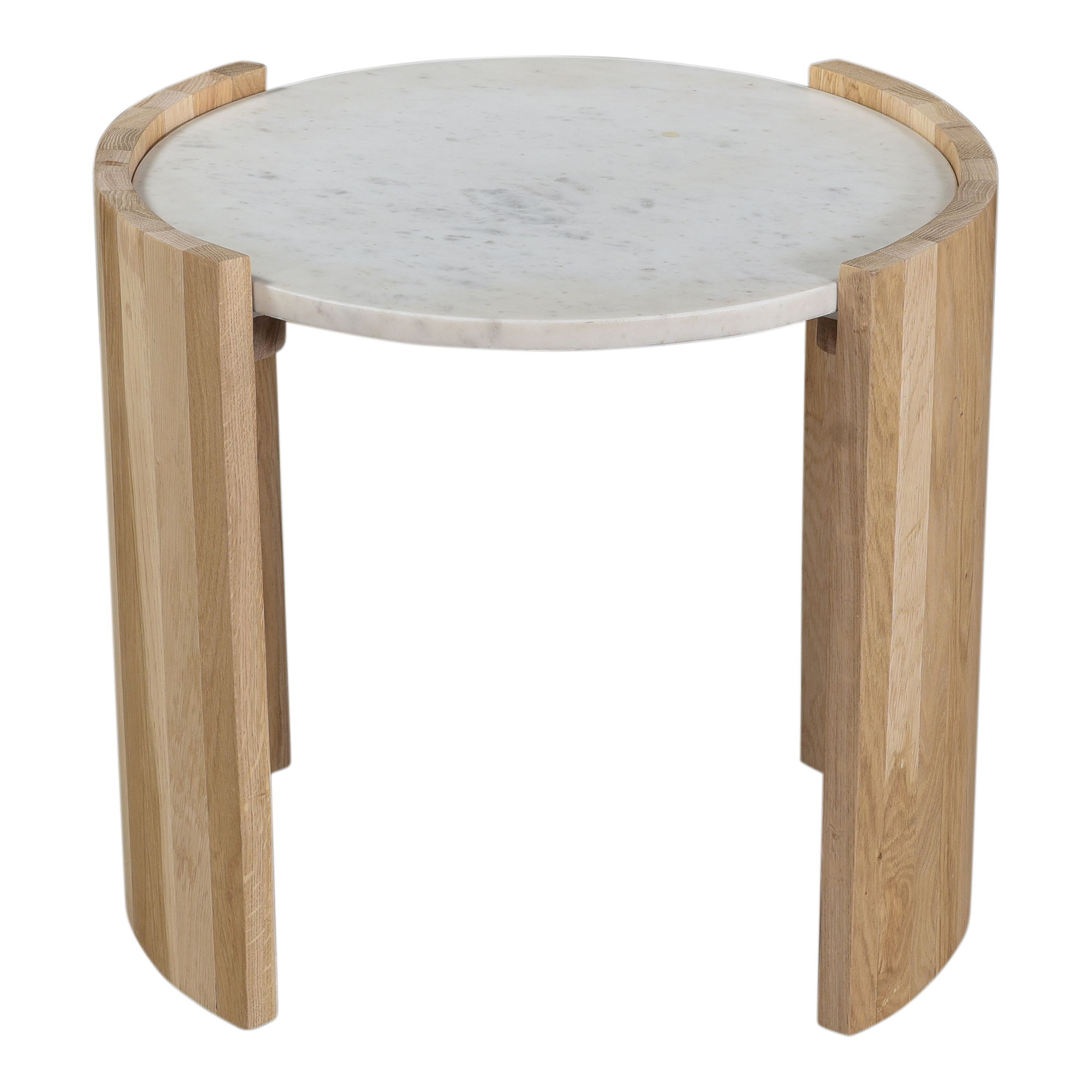 Dala Side Table White, Side & End Table by Moe's Home, 20" width x 18.5" height x 18.5" depth View 2