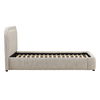 Agi Bed Queen Beige, by Dovetail, 73" width x 43.5" height x 88" depth thumbnail 3