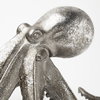 Strafford Medium 13L x 7W Silver Resin Octopus, Decorative Object by Mercana, 13" length x 7.09" width x 12.2" height thumbnail 8
