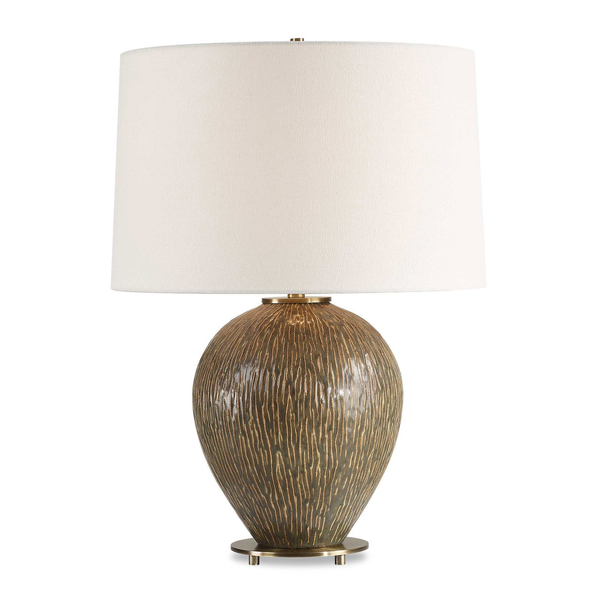 Rya Ceramic Table Lamp, by Uttermost, 17" width x 23.75" height x 17" depth View 1