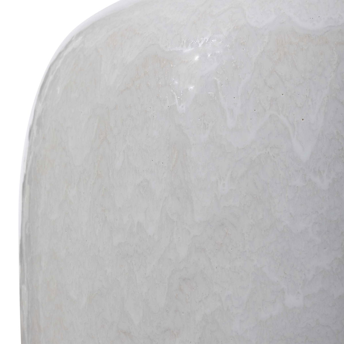 Winterscape White Glaze Table Lamp, by Uttermost, 17" width x 26" height x 17" depth View 6