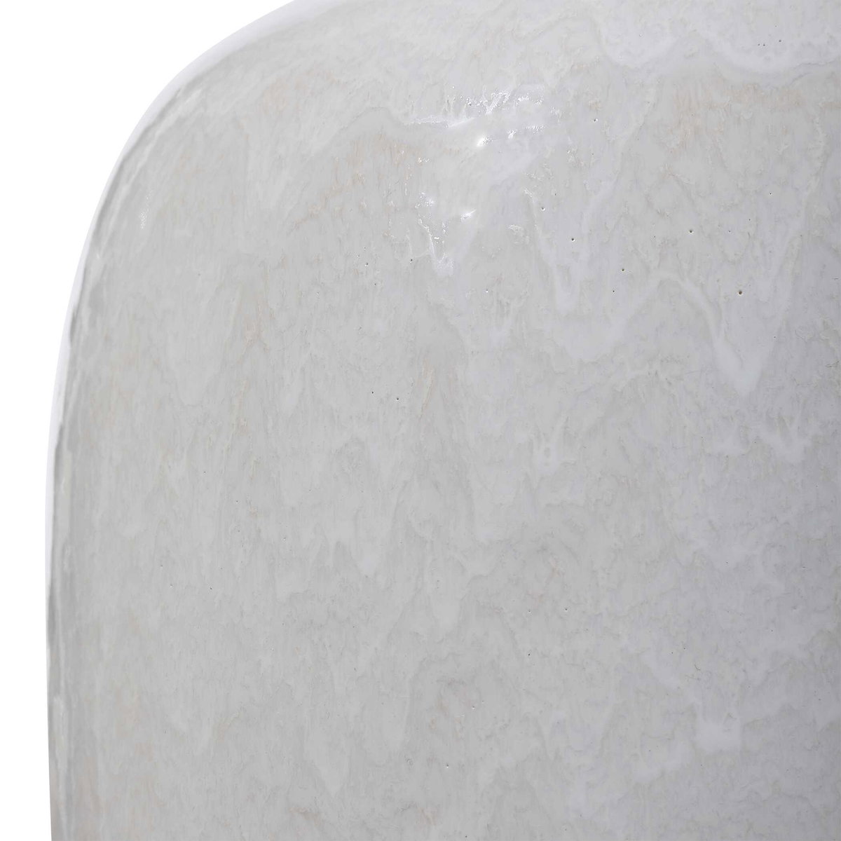 Winterscape White Glaze Table Lamp, by Uttermost, 17" width x 26" height x 17" depth View 6