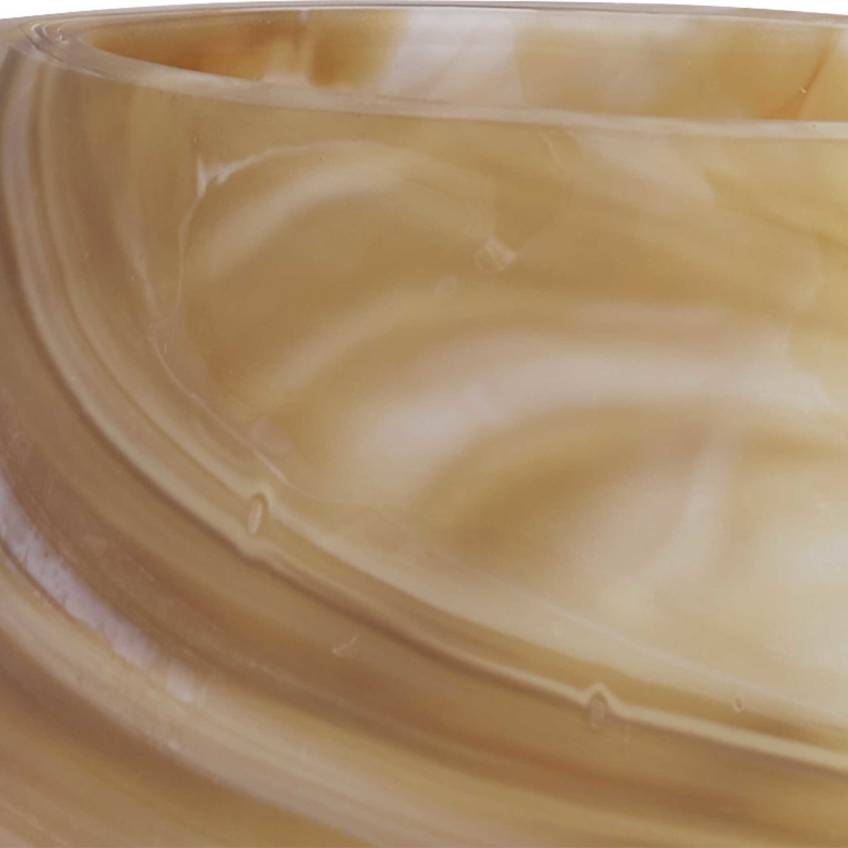 Fusion Swirled Caramel & Ivory Vases Set/2, by Uttermost, 9.75" width x 8.5" height x 4.25" depth View 5