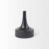 Burton 8.3H Small Glossy and Matte Black Ceramic Jug Vase, Decorative Jar by Mercana, 6.1" length x 6.1" width x 8.27" height thumbnail 3
