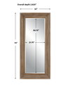 Missoula Large Natural Wood Mirror, by Uttermost, 2'8" width x 5'10" height x 2.62" depth thumbnail 3