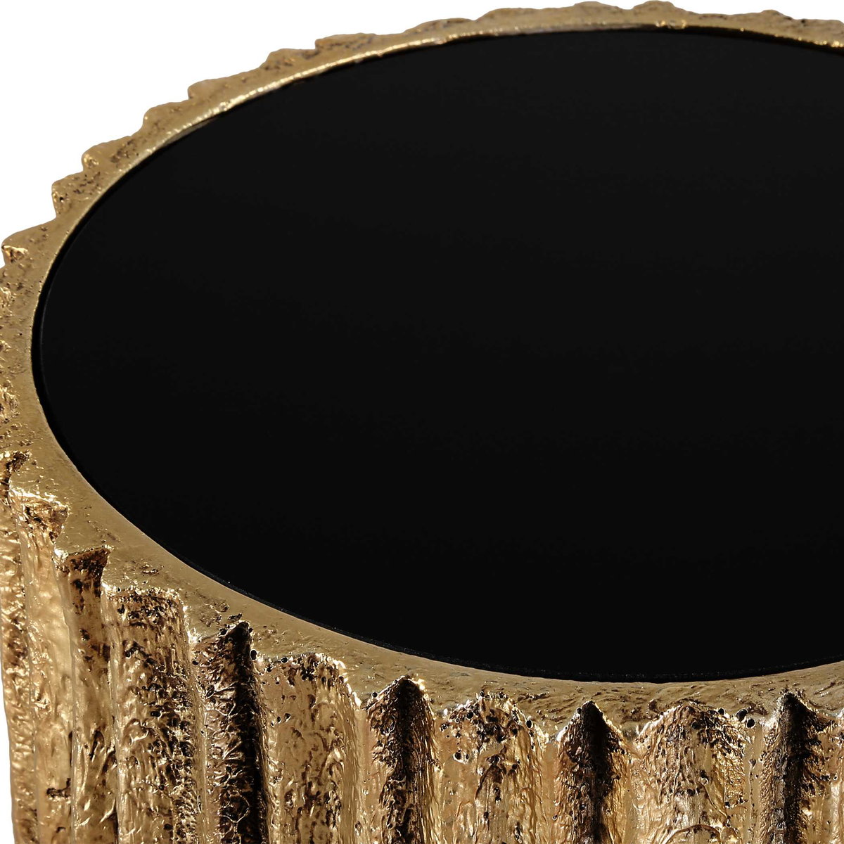 Echo Brass Drink Table, Side & End Table by Uttermost, 10.12" width x 22.5" height x 10.12" depth View 4