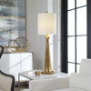 Paravani Metallic Gold Lamp, by Uttermost, 11" width x 3' height x 11" depth thumbnail 5