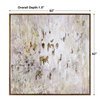 Golden Raindrops Modern Abstract Art, by Uttermost, 62" width x 62" height x 1.5" depth thumbnail 3