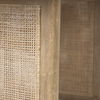 Grier 84L Light Brown Wood with Cane Dining Table thumbnail 8