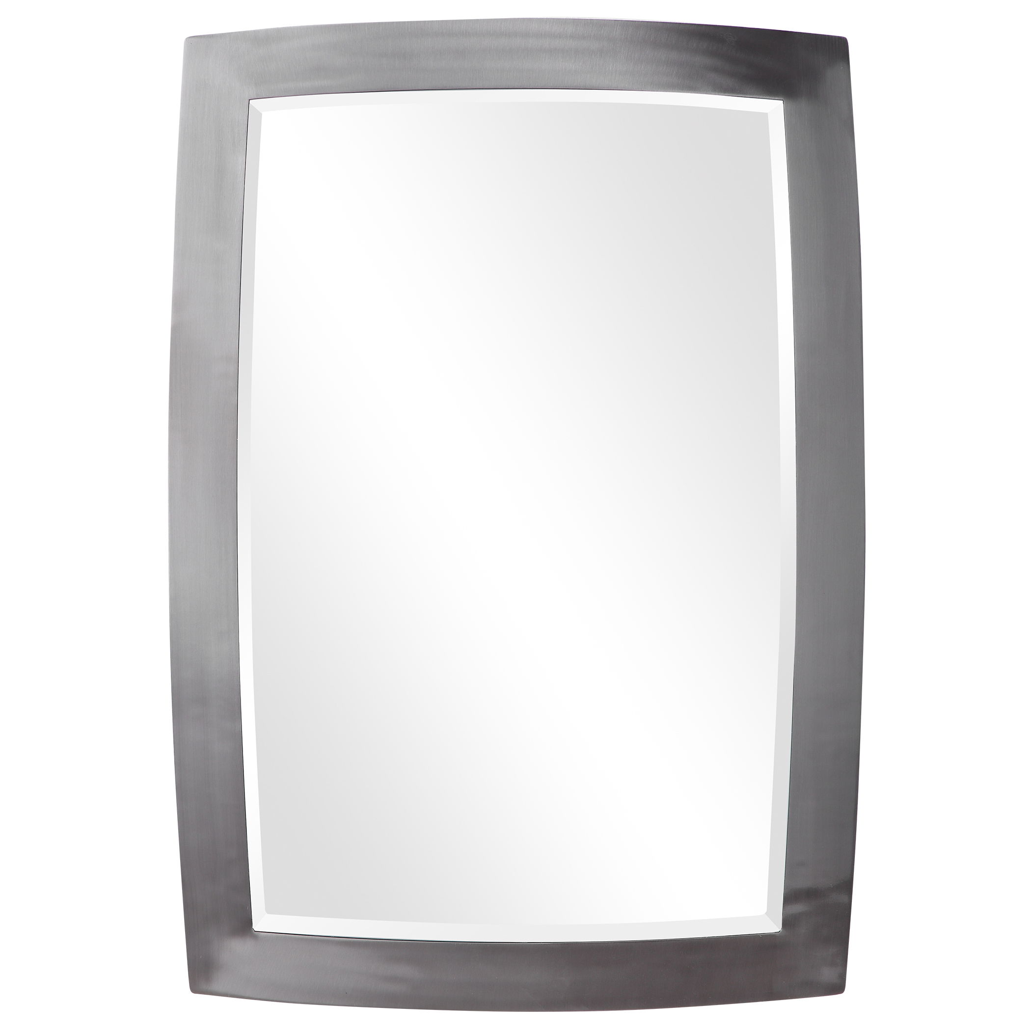 Haskill Brushed Nickel Mirror, by Uttermost, 24" width x 34.25" height x 1.25" depth View 1