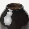Emu Tall Black with Gray Vase, by Mercana, 5.12" length x 5.12" width x 12.32" height thumbnail 8