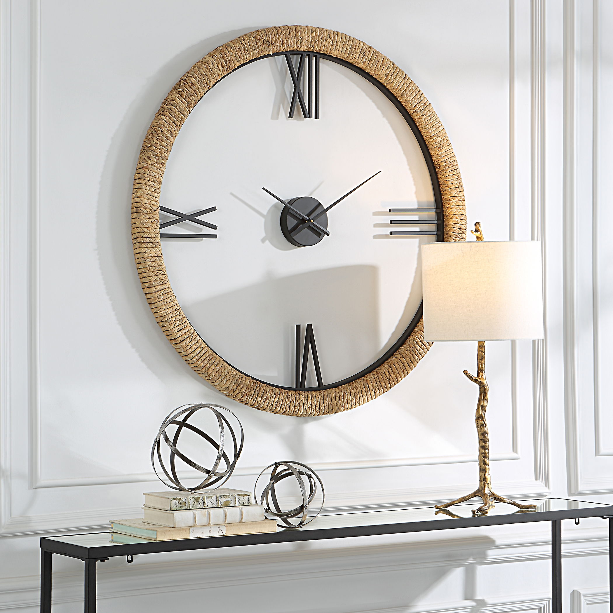 Montecito Coastal Modern Wall Clock large image 