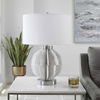 Repetition White Marble Table Lamp, by Uttermost, 17" width x 24.5" height x 17" depth thumbnail 4
