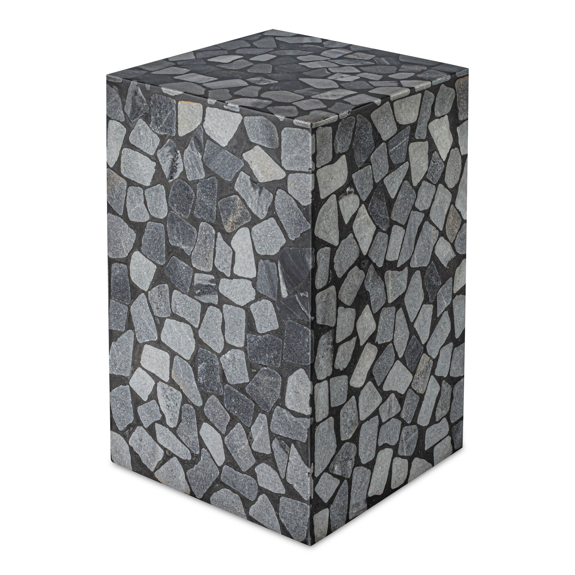Kiri Outdoor Side Table Black, Outdoor Table by Moe's Home, 1'2.2" width x 1'10.4" height x 1'2.2" depth View 2