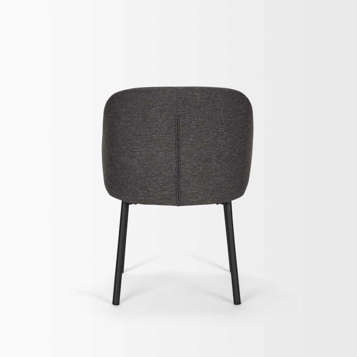 Shannon Contoured Back Dining Side Chair | Gray Fabric with Metal, Dining Chair by Mercana, 22.5" length x 22.75" width x 31.5" height View 9