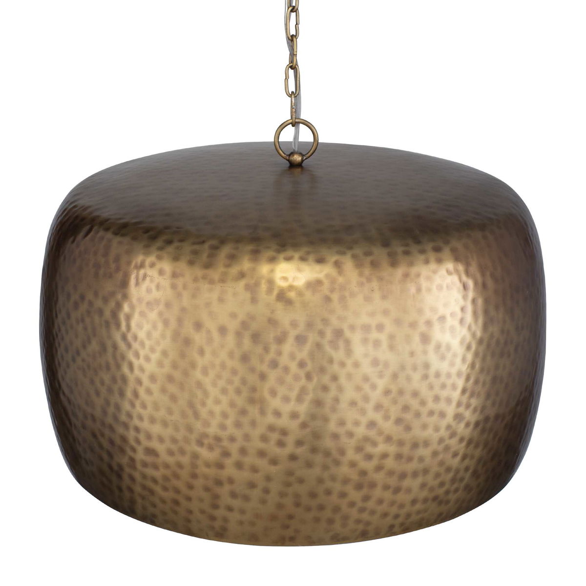 Lemont Hammered Brass 1 Light Pendant, Mini Light Pendant by Uttermost, 24" width x 15.5" height x 24" diameter x 24" depth View 6