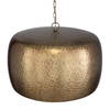 Lemont Hammered Brass 1 Light Pendant, Mini Light Pendant by Uttermost, 24" width x 15.5" height x 24" diameter x 24" depth thumbnail 6