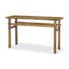 Rosie 54' Brown Wood Console Table, by Mercana, 54" length x 16" width x 30" height thumbnail 1