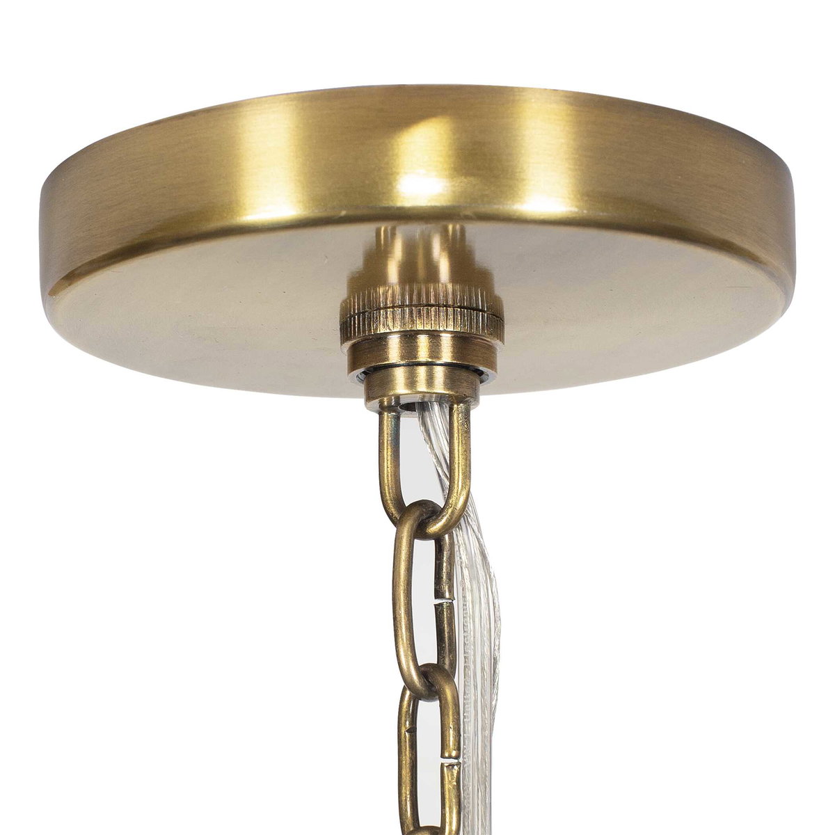 Tauranga Seagrass 5 Light Pendant, Ceiling Light by Uttermost, 30" width x 23" height x 30" diameter x 30" depth View 8