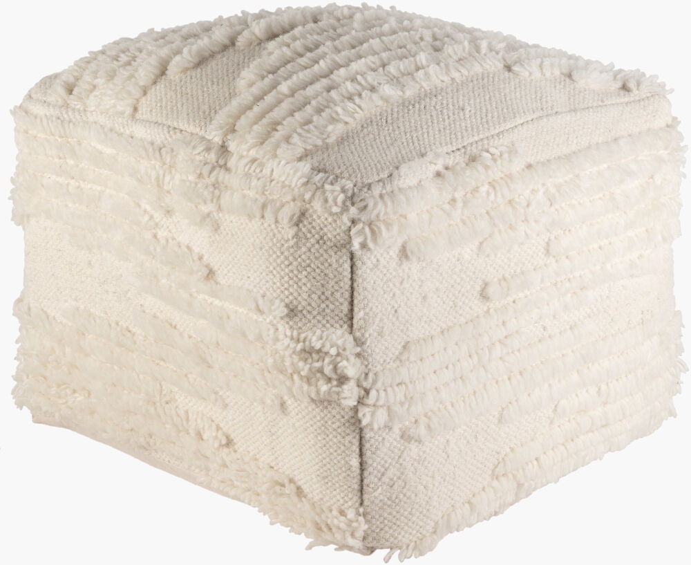 Apache Pouf, Ottoman by Surya, 14" width x 20" height