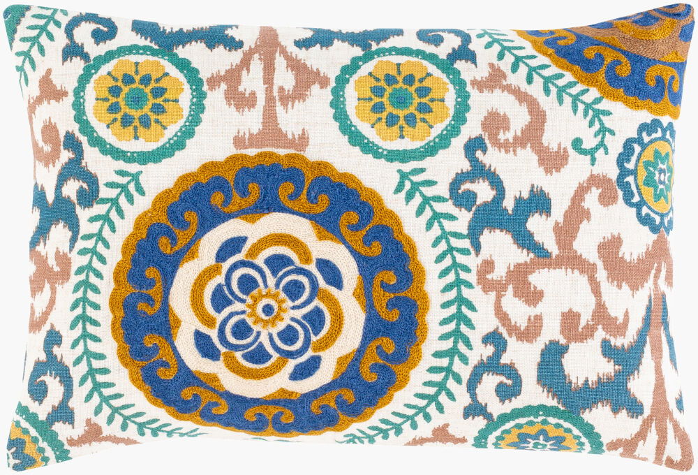 Termez Lumbar Pillow, Decorative Pillow by Surya, 14" length x 20" width