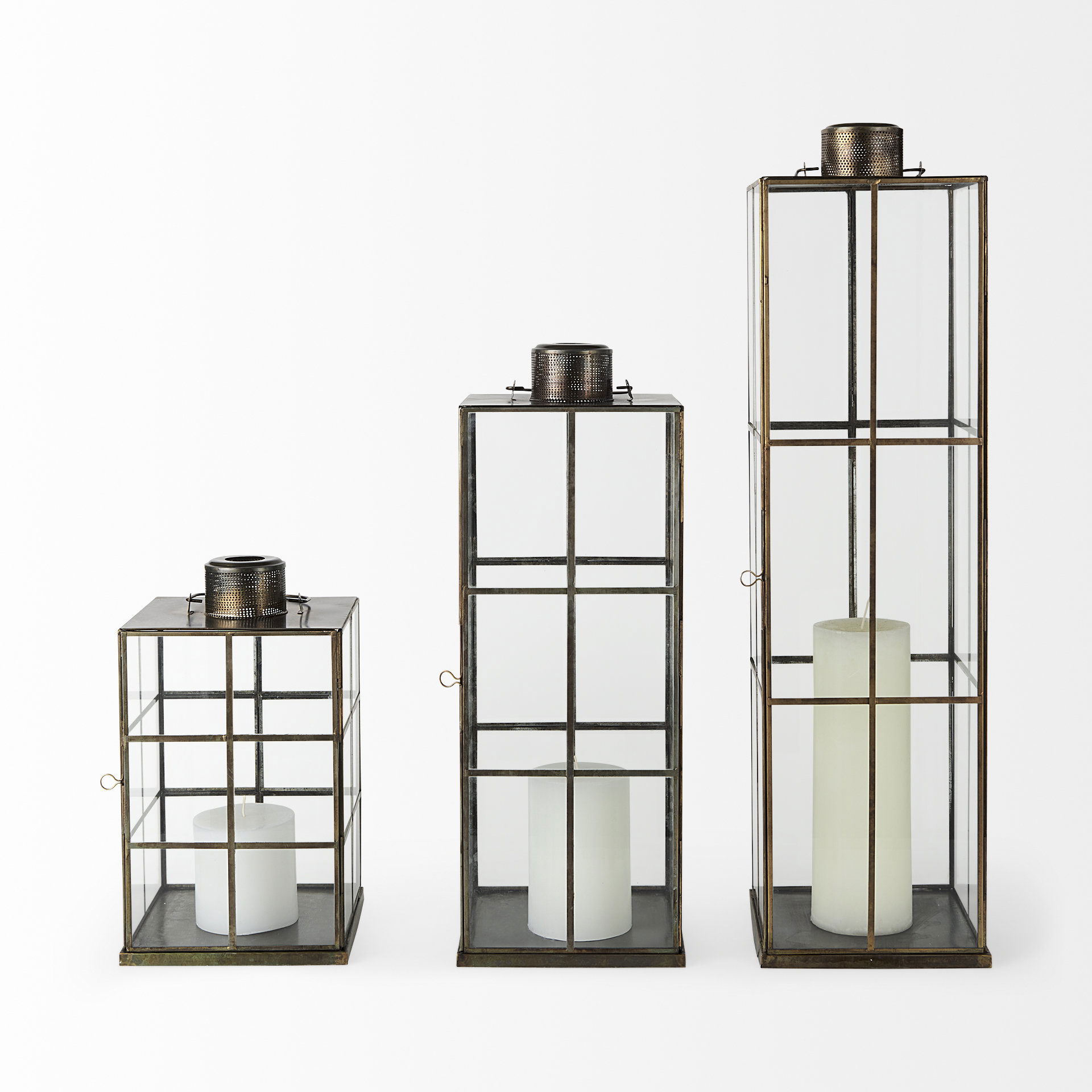 Grimwig (Small) 8L x 8W x 15H LANTERN with SHEET BASE WITHOUT BEVEL, Lighting by Mercana, 8.27" length x 8.27" width x 14.57" height View 8