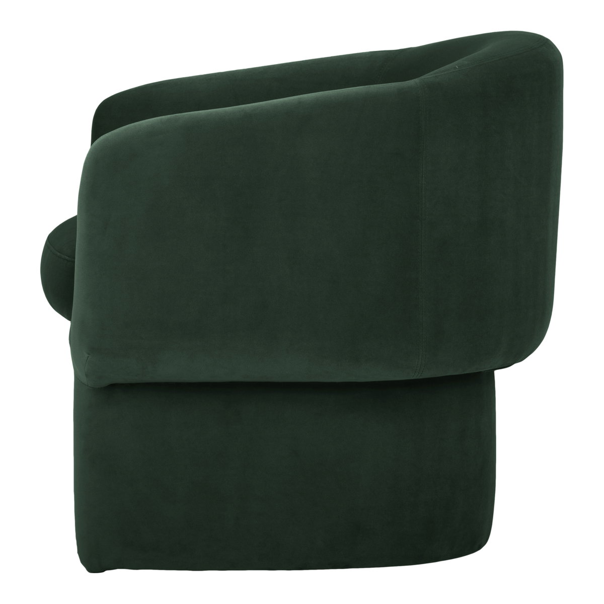 Franco Chair Dark Green, Accent Chair by Moe's Home, 27.5" width x 27.5" height x 28" depth View 3