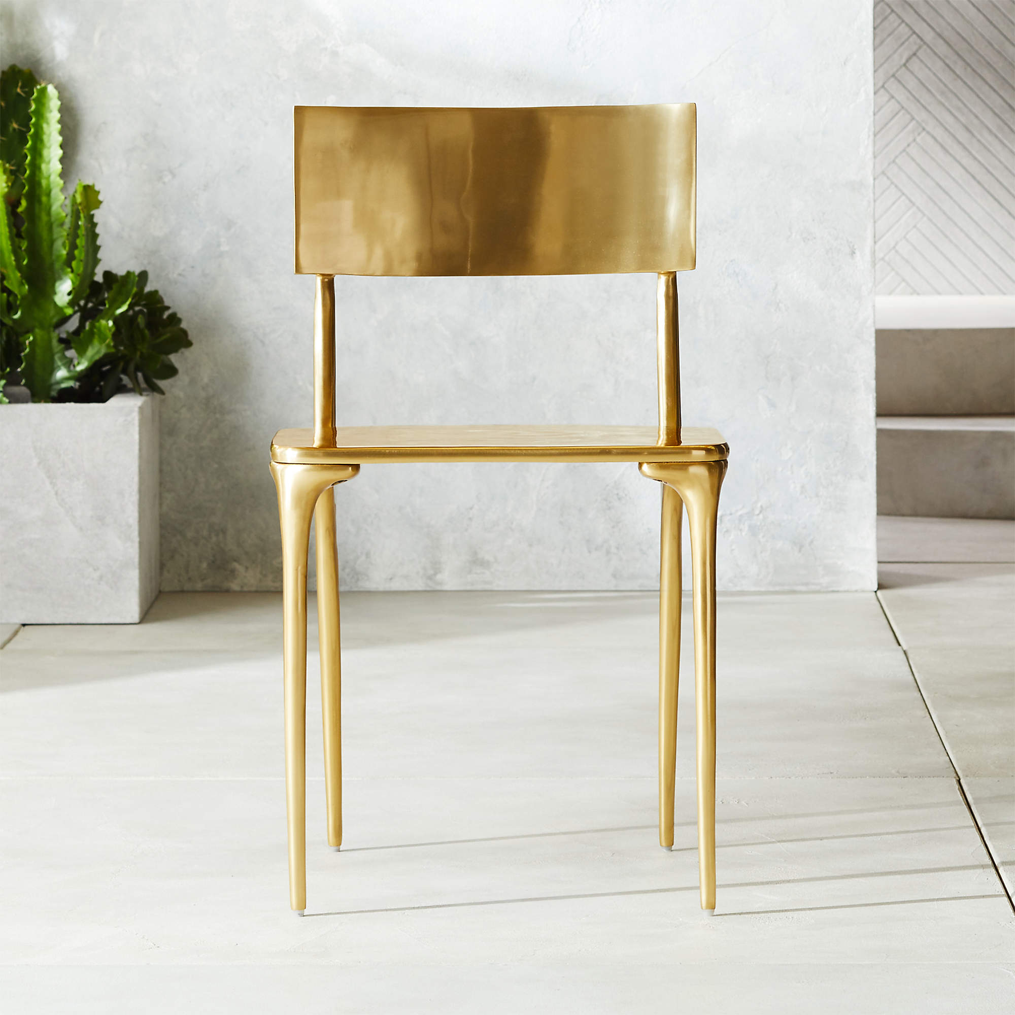 Online Designer Bathroom Oro Gold Dining Chair