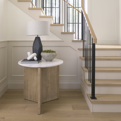 Piven Black with Gray Wash Textured Ceramic Table Lamp