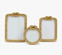 Online Designer Other Gold Top Knot Picture Frames, Set Of 3