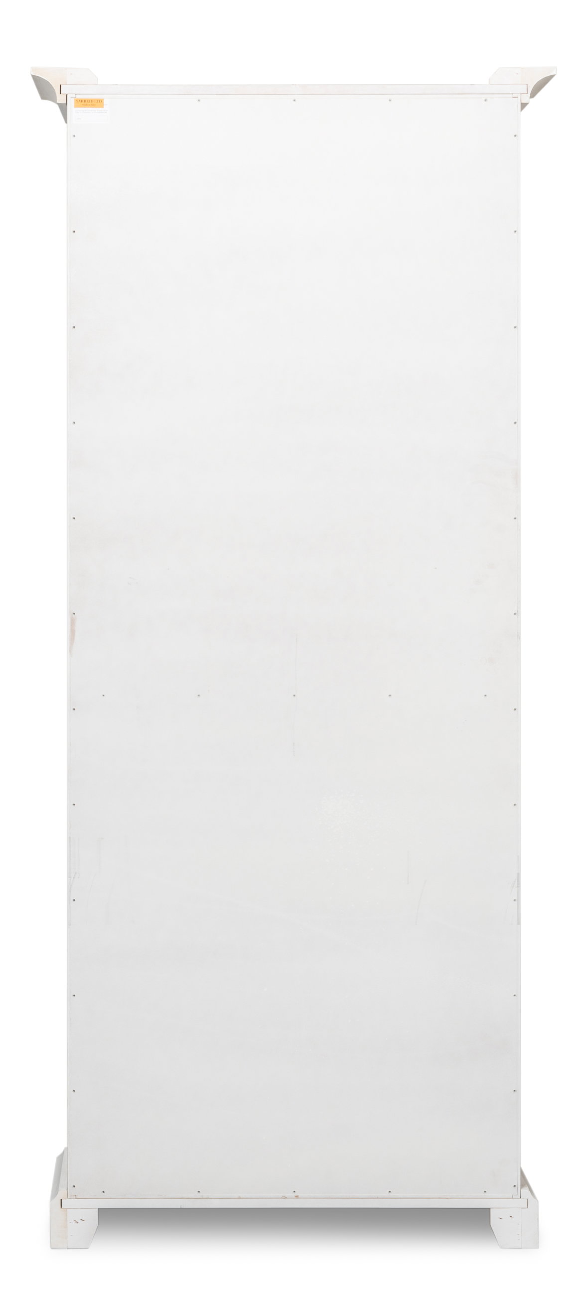 Open Shelf Bookcase, Cortina White, Shelving & Bookcase by Sarreid, 35" length x 16" width x 78" height View 3