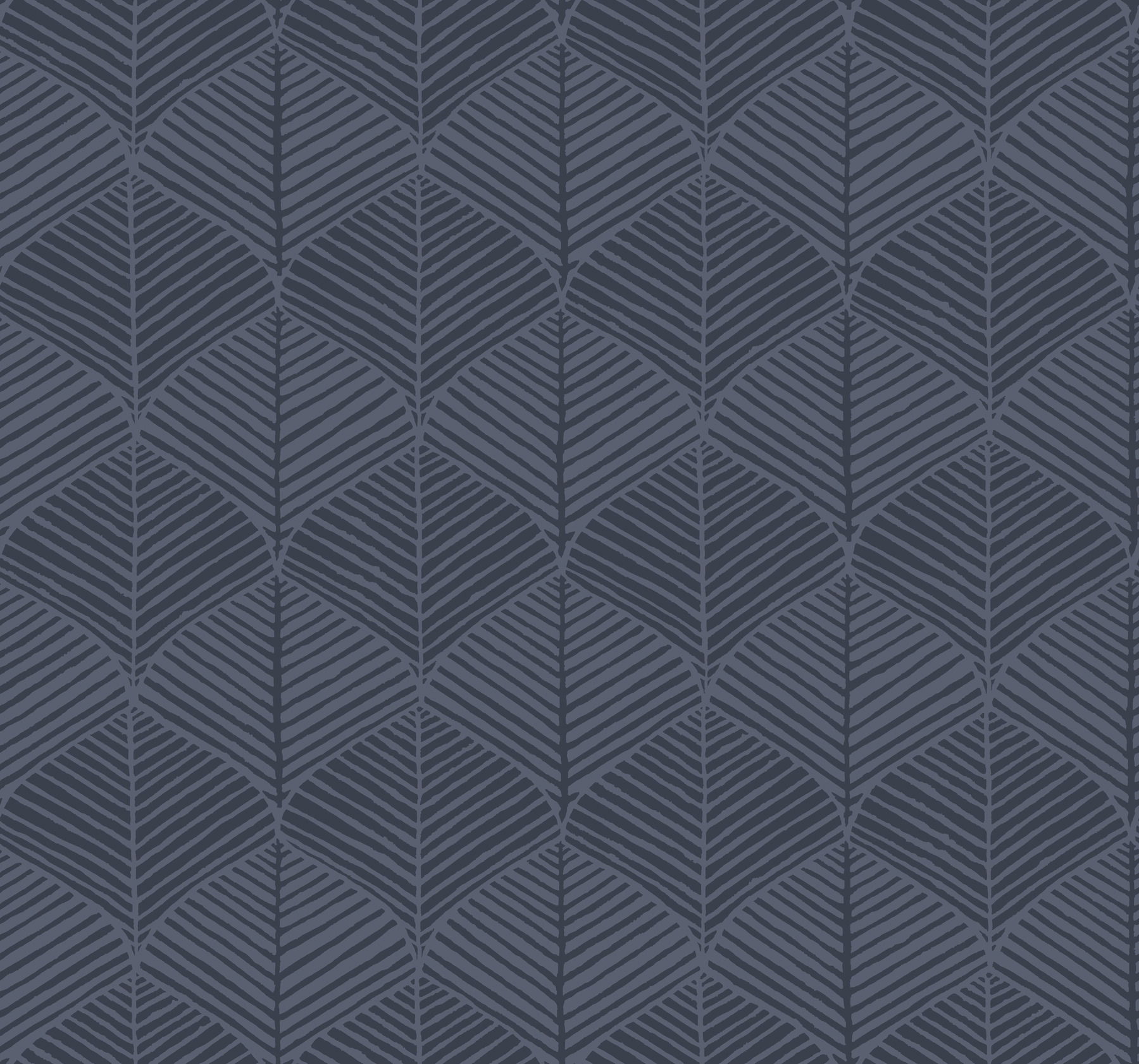Palm Thatch Navy Wallpaper large image 