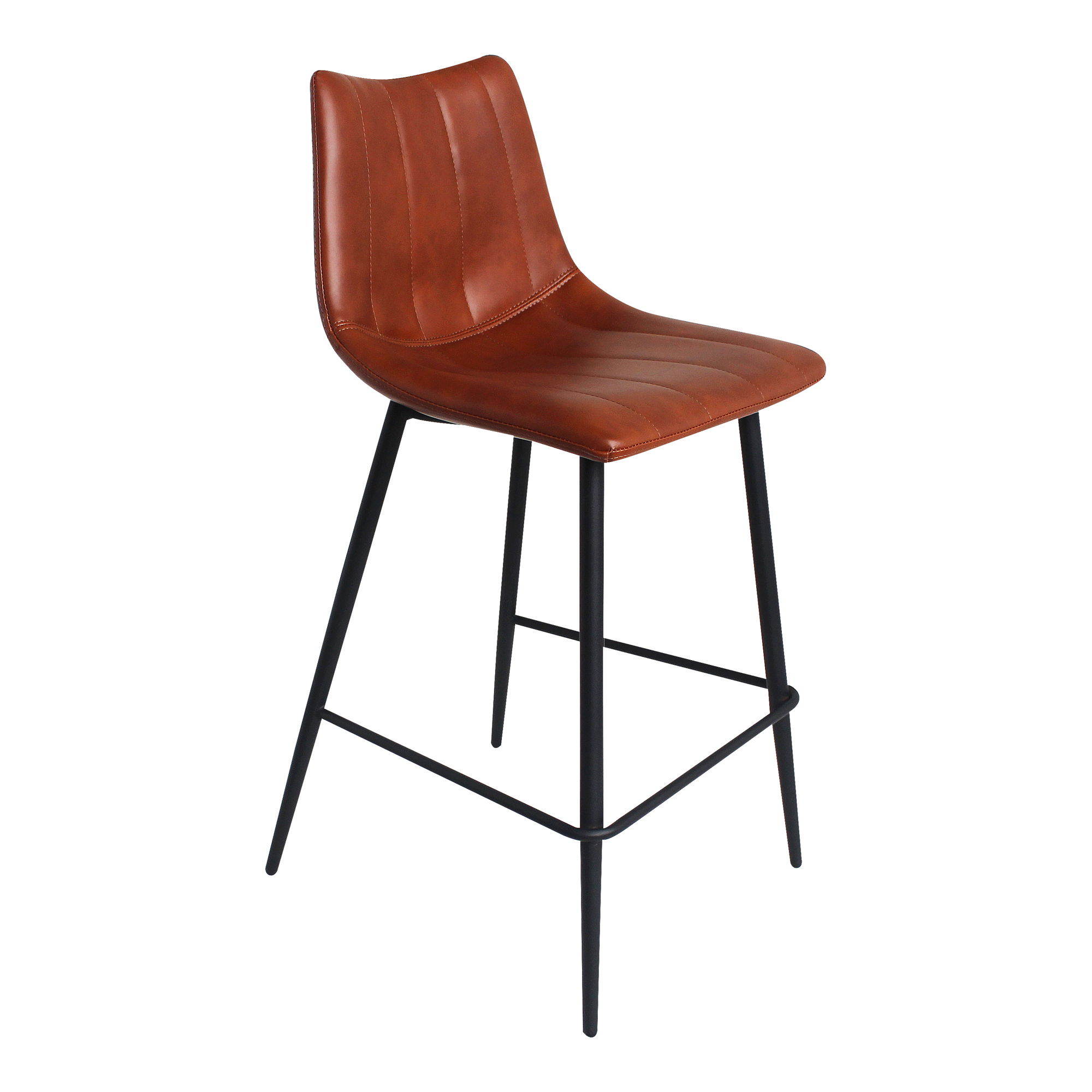 Alibi Counter Stool Brown - Set Of Two, Counter & Bar Stool by Moe's Home, 17.7" width x 37" height x 20" depth View 5