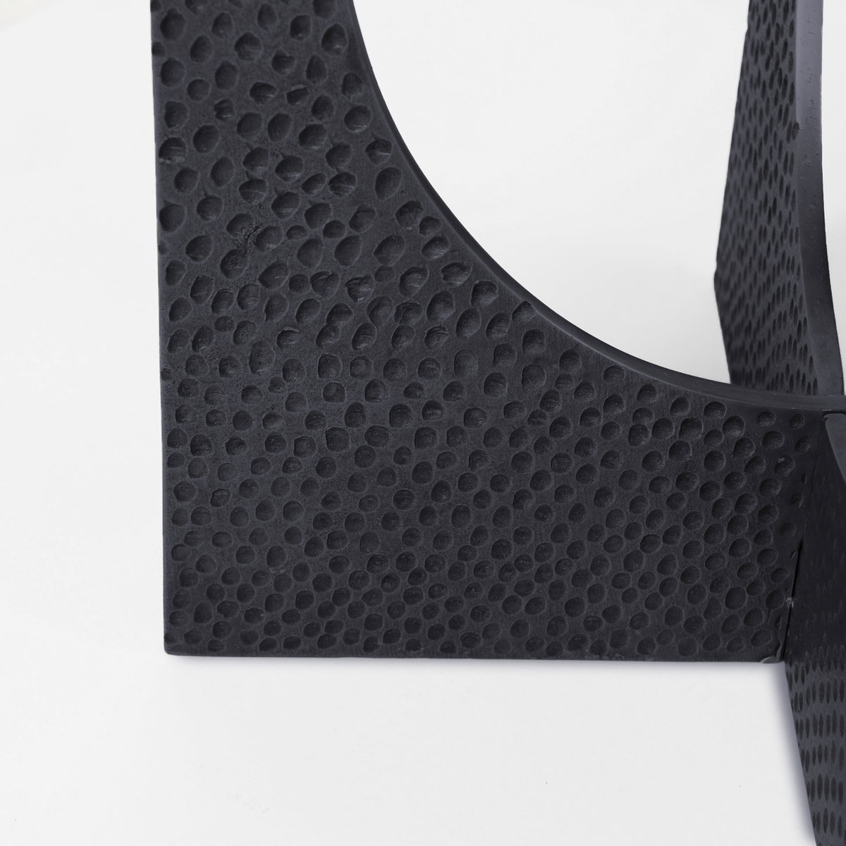 Patrick 23'H White Marble Top with Matte Black Metal Accent Table, Side & End Table by Mercana, 16.5" length x 16.5" width x 23" height View 8