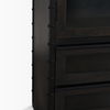 Gehry 72.3' H Dark Brown Metal Brown Wood and Glass Door Display Cabinet thumbnail 10
