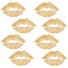 Lip Wall Decals With Glitter, by York Wall, 1'4.8" length x 9" width x 0.02" depth thumbnail