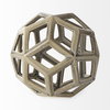Geom  Tan Ceramic Geometric Object, Decorative Object by Mercana, 7.09" length x 7.09" width x 7.09" height thumbnail 4