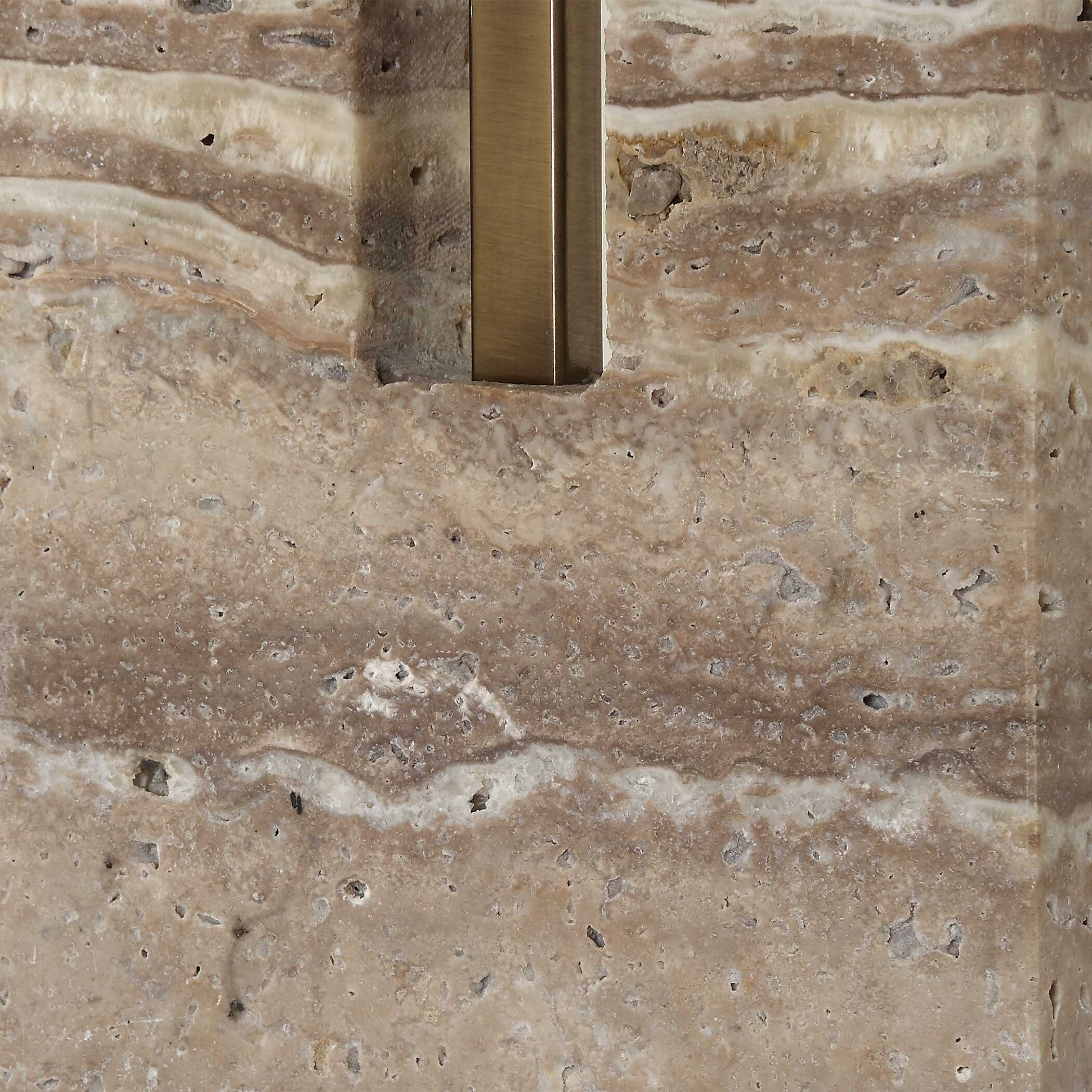 Turning Point Travertine Table Lamp large image 
