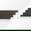 Divina Black-Brown Wood with White Marble Top and Black Metal Base Sideboard thumbnail 8