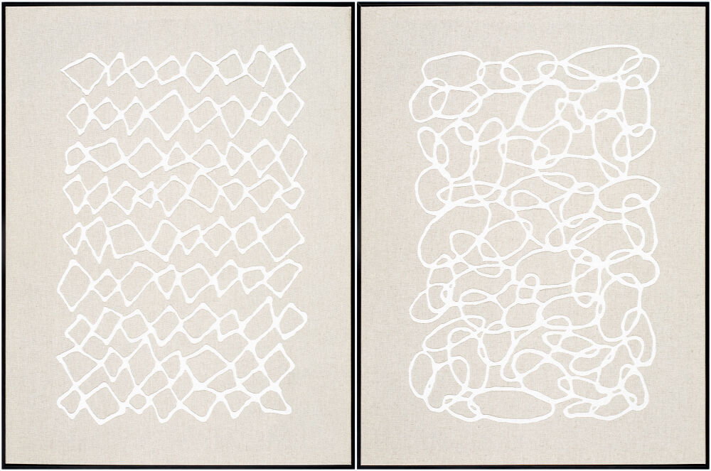 Lines Framed Art, Painting by Surya, 24" width x 32" height
